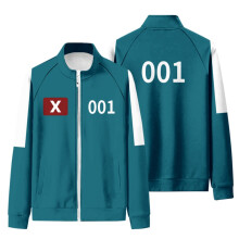 (001, XXS) Squid Game Season 2 number jacket 456 jacket for adults 007 001 jacket