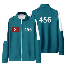 (456, XL) Squid Game Season 2 number jacket 456 jacket for adults 007 001 jacket