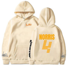(XS) Mclaren F1 Hoodie Lando Norris 4 Letter Print Men's And Women's Sweatshirt Autumn/winter Casual Fashion Street Large Hoodie,4,4
