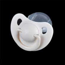 (Beige) Big Adult Nibbler Pacifier Feeding Nipples Adult Sized Design With Back Cover_x005F_x000d_