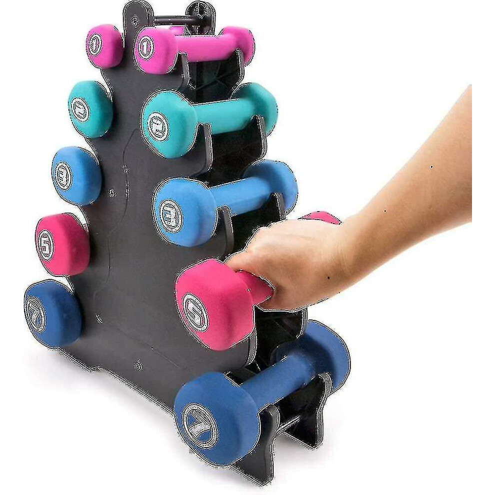 Dumbbell Rack Stand, Triangle And Big Leaf 5-tier Dumbbell Storage Weight Rack Multilevel Hand Weight Tower Stand