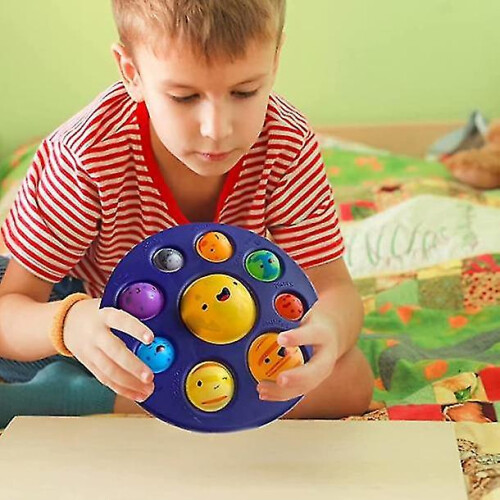 (type1) Eight Planets Push Pop Pop Bubble Fidget Toys 1