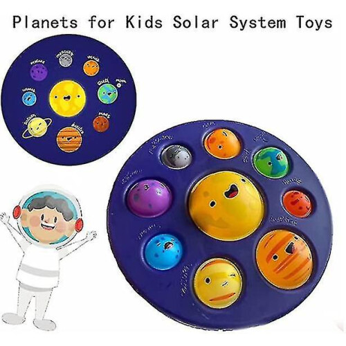 (type1) Eight Planets Push Pop Pop Bubble Fidget Toys 2