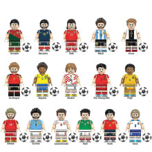 New World Football Soccer Players Figures Building Blocks Kids Gift Toys 4.5cm Set Of 16pcs