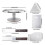 6-piece Cake Decorating Table Aluminum Alloy Turntable With Base Rotating Baking Operating Table 4