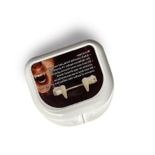 Vampire Fangs Teeth With Adhesive Scalable Cosplay Props Realistic Reusable Halloween Party Horror Decoration Halloween Event High Quality