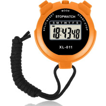 Waterproof Electronic Stopwatch, Multifunction Sports Stopwatch, Digital Stopwatch Interval Referee Digital Watch Abs Outdoor With Lanyard (orange)