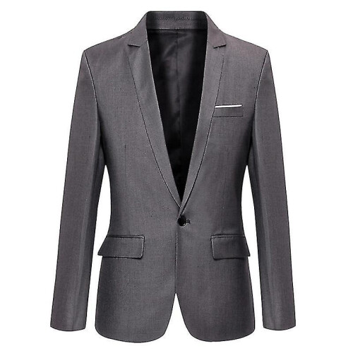 (Gray, XXL) Men Blazers