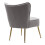 Living And Home Modern Armless Wingback Accent Chair with Gold Legs 5