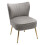 Living And Home Modern Armless Wingback Accent Chair with Gold Legs 3