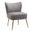 Living And Home Modern Armless Wingback Accent Chair with Gold Legs 1
