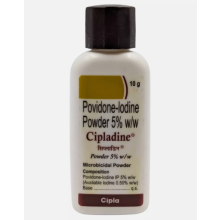 Cipladine Povidone Iodine 5% Microbicidal Powder forSkinInfections10gm