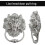 Chrome Drop Pull Ring Lion Head Barstool/dining Chair/furniture Knocker Handle 4