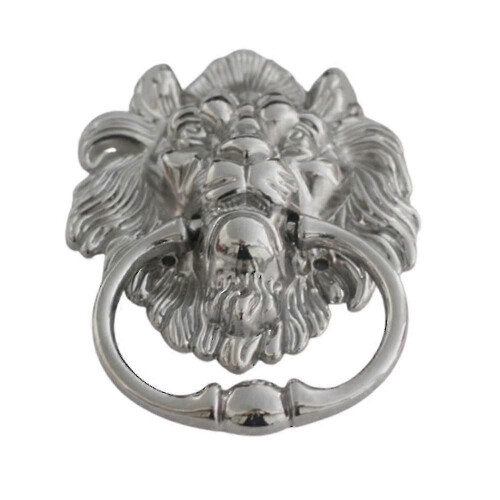 Chrome Drop Pull Ring Lion Head Barstool/dining Chair/furniture Knocker Handle