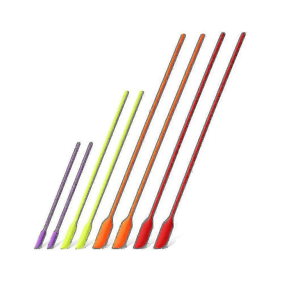 Mini Silicone Spatulas, 8 Pack Small Silicone Makeup Spatulas Last Drop Spatula Scrapers Mini Jar S