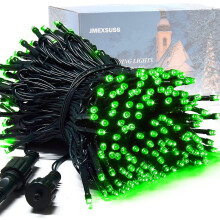 200 Led Green Christmas Lights Outdoor, 66ft Expandable Christmas Tree Lights Plug In, 8 Modes Waterproof Fairy String Lights Indoor For Xmas Party Ch