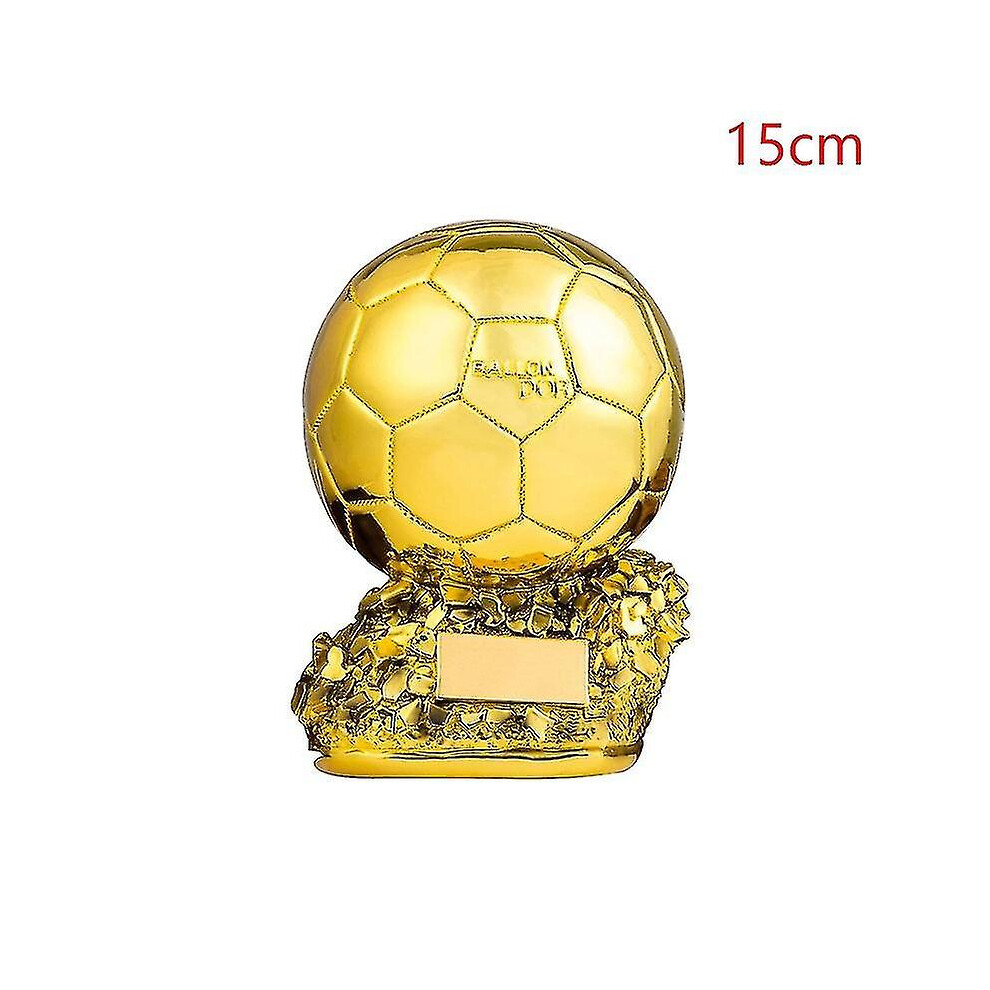 (15CM) European Football Golden Ball Trophy Souvenir Soccer Competition Award Fans Gift