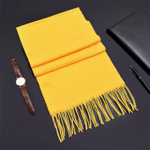 (Yellow) Cashmere Men's Winter Scarf