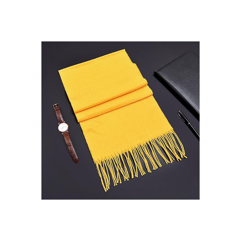 (Yellow) Cashmere Men's Winter Scarf