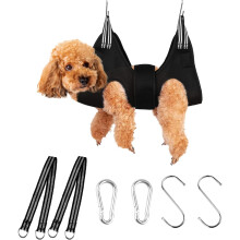 (M) Dog Grooming Hammock Grooming Kit, Dog Harness for Small Dog and Cat with Widen Strap