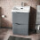 NES Home Merton 500mm Floorstanding Basin Vanity Unit Grey Material MDF 2