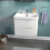 NES Home Merton 600mm Wall Hung Vanity Basin Unit White 2