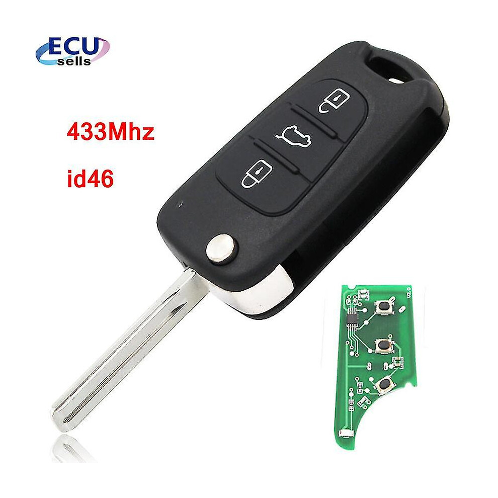 A Quality ! 3 Button Keyless Smart Remote Key Fob 433Mhz Id46 For Kia Rio Seed Seedpro Picanto Sportage 8994439767233