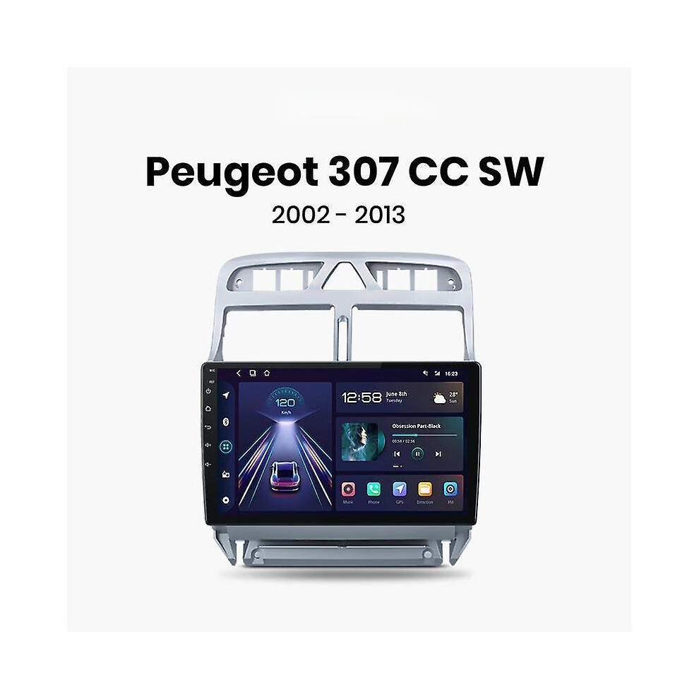 Carplay Android Auto Car Radio For Peugeot 307 2008 2002-2013 Multimedia Gps Autoradio 4G Wifi Dsp 8994439767561