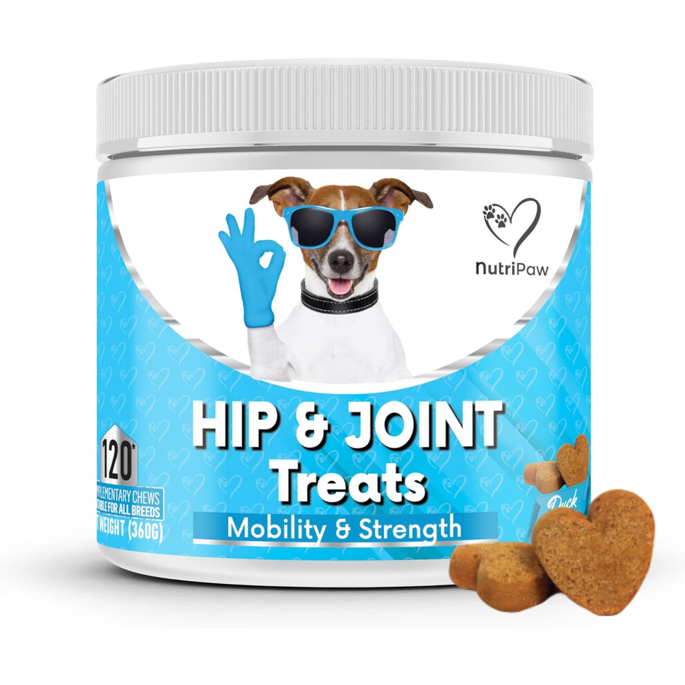 NutriPaw Joint & Hip Treats For Dogs - Stiffness, Strength