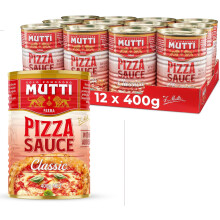 Mutti Pizza Sauce Classica Pizza Sauce 400g (Pack of 12) Mutti Pizza Sauce Classica Is Made with Sun-Ripened
