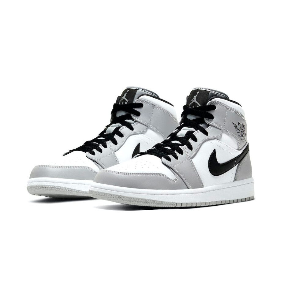 (UK4.5/EUR37.5/23.5CM) Nike Air Jordan 1 Mid Light Smoke Grey Men's WMN Shoes Trainers