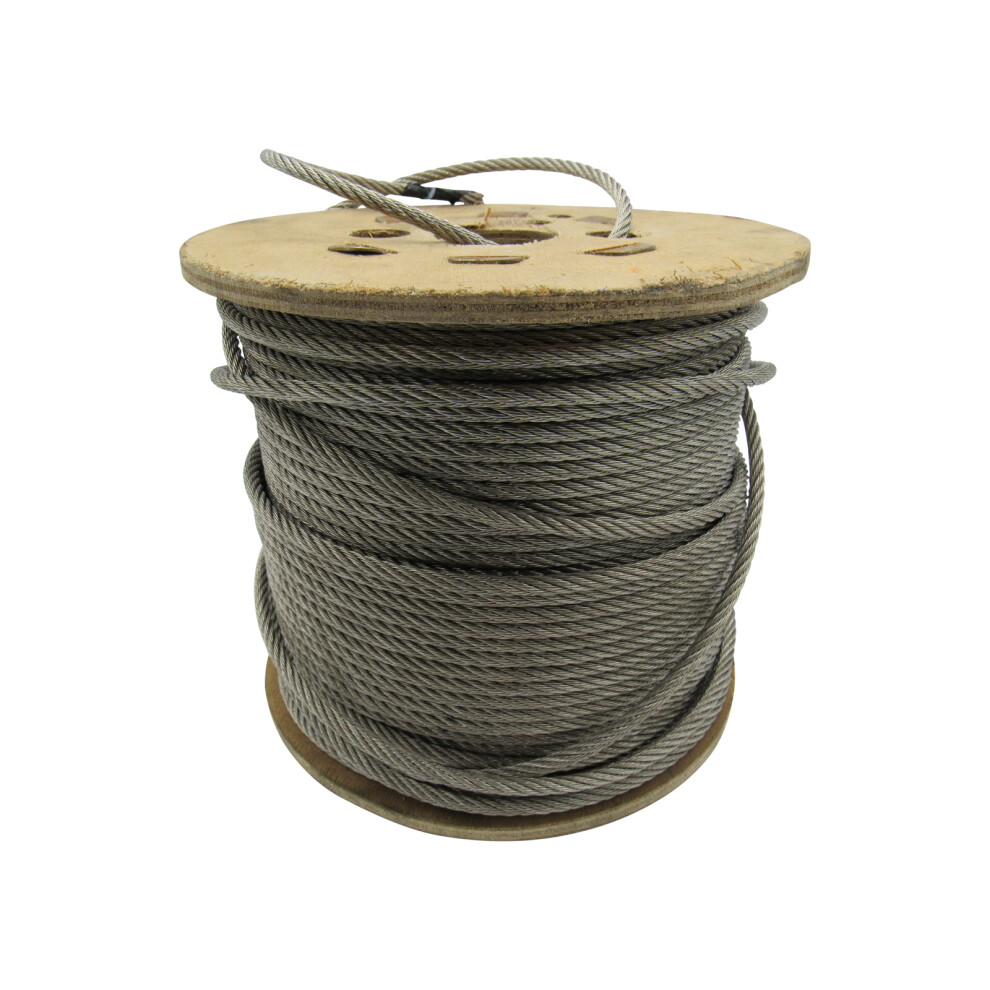 Stainless Steel Wire Rope Cable 4Mm 7X7 (100M Reel Rigging Marine) 600988480810