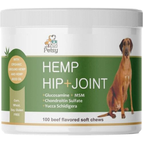 Hip and Joint Supplements for Dogs CALMING Hemp ACTIVE