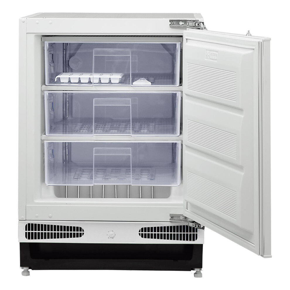 Integrated Under Counter Freezer 96 Litre, White, Statesman BU160FZ4E