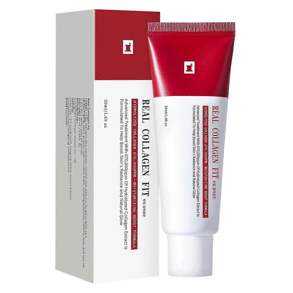 (1pcs) 50ml Real Collagen Fit Wrapping Mask, Peel-off Facial Mask, Anti-aging Hydrating Face Mask For Hydration, Glow Firming