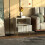 Living Room End Table Sofa Side Table Bedside Table Nightstand White With Golden Legs 1