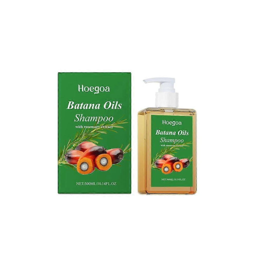 (1PCS) Batana Oil Shampoo with Rosemary Extract, Nourishing & Regenerating, Soft, Volumizing and Fluffy, Reduce Hair Loss Shampoo for Men & Women
