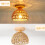 20CM Retro Ceiling Lamp Light Hemp Rope Braided Ceiling Light Modern Indoor Ceiling Light 3