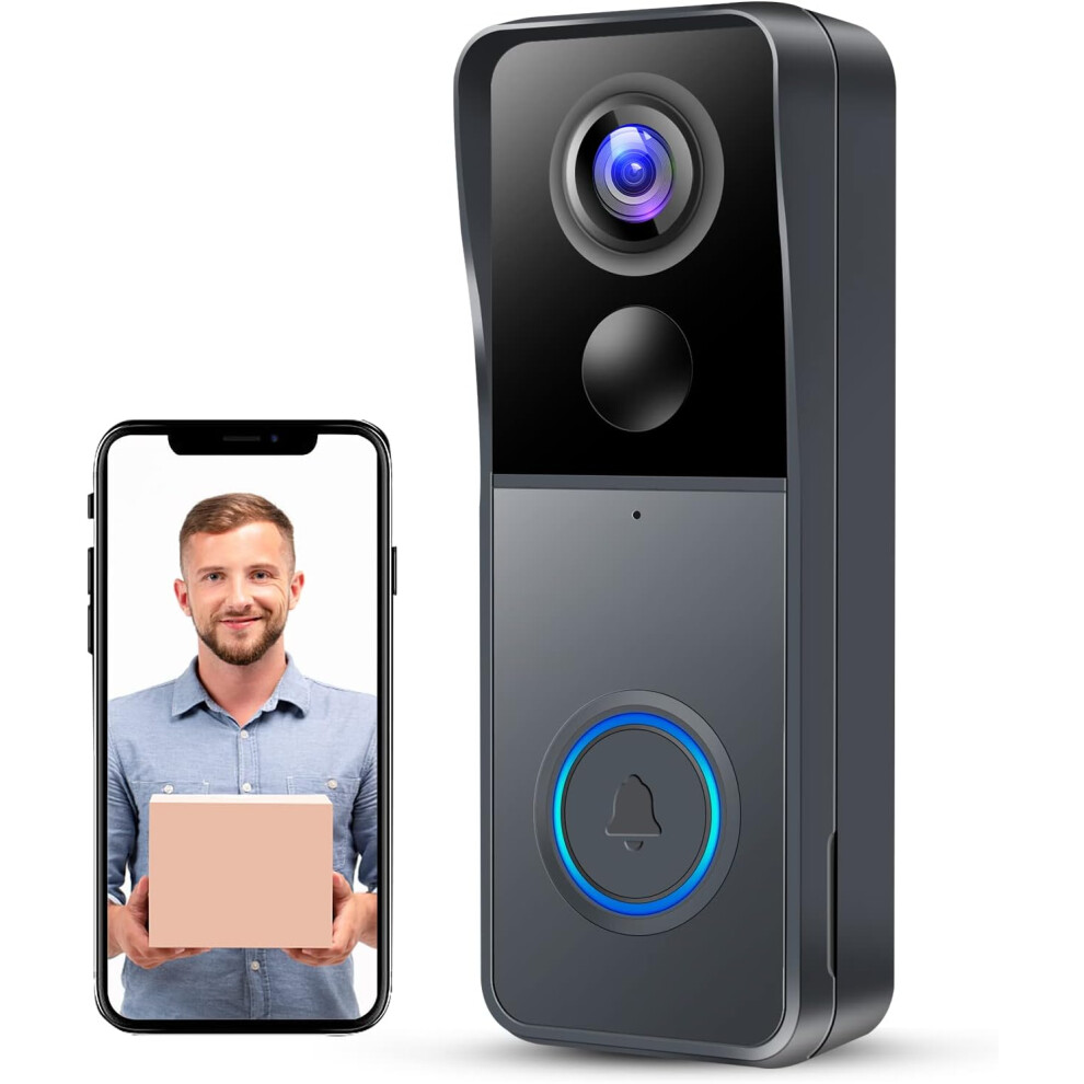 Kamep Video Doorbell Wireless Camera Doorbells, 2K Hd Smart Wifi 5051501548244