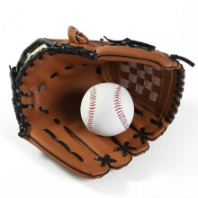 (A06) Leather Baseball Glove Simple Baseball Gloves Universal New Softball Gloves For Kids/adults