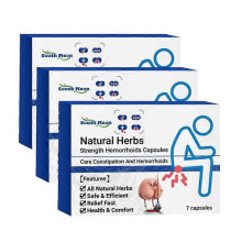 (3Boxes) Natural Herbal Hemorrhoid Capsules Eliminate Hemorrhoid No Side Effects Capsules For Internal & External Hemorrhoi