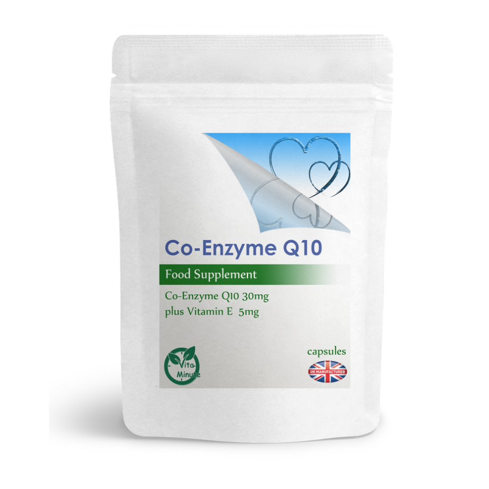 Co-Enzyme Q10 And Vitamin E Complex | 60 Capsules | Gums, Heart | UK