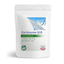 Co-Enzyme Q10 30mg & Vitamin E Complex - 30 Capsules, Heart Health, UK