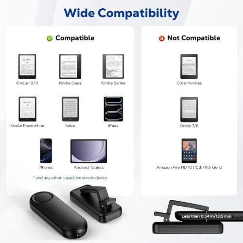 Remote Control Page Turner for Kindle Paperwhite Oasis Kobo eReaders 2