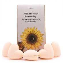 (Sunflower Serenity) Heart Bath Bombs Gift Sets