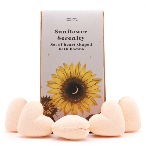 (Sunflower Serenity) Heart Bath Bombs Gift Sets