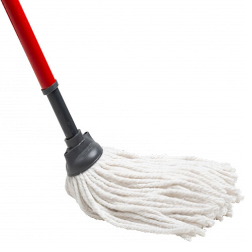 2 x Cotton Floor Mop Super Absorbent Cotton Mop Head With Handle 1