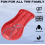 Snow Sledge- Toboggan Sled With Rope- Red 2