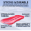 Snow Sledge- Toboggan Sled With Rope- Red 9