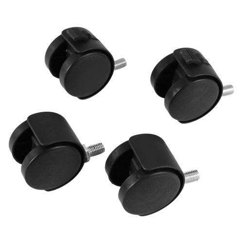 Set of 4 Screw In Caster Wheels - 2 With Lock Function 1